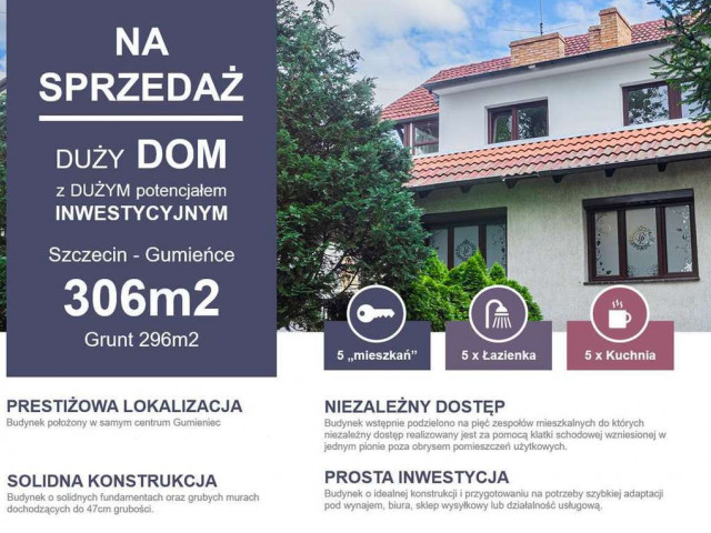 Nieruchomość inwestycyjna - dom na sprzedaż.