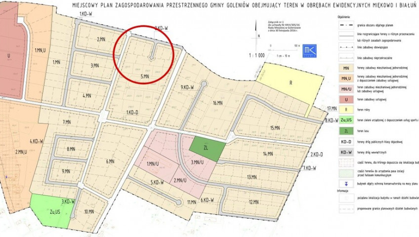 Działka Sprzedaż Miękowo Spacerowa